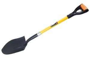 Easy Shopping® Round Pointed for Digging Shovel, Gardening, Digging, Builders Shovel, Rubber Grip Strong handle Light Weight