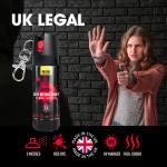 Noyzie Self Defence Spray UK Legal Pepper Spray Alternative for Men & Women with UV Marking, Keychain & Belt Clip - Criminal Identifier Spray for Personal Protection - 15ml