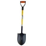 Easy Shopping® Round Pointed for Digging Shovel, Gardening, Digging, Builders Shovel, Rubber Grip Strong handle Light Weight