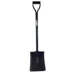 Easy Shopping® Black Full Metal Shovel/Spade for Gardening, Digging, and Builder Work, Square Head, D -Grip Handle Light Wight