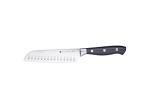 MasterClass Santoku Knife, Edgekeeper Stainless Steel Self-Sharpening Santoku Knife, 12cm (5"), Clam Packed, Black