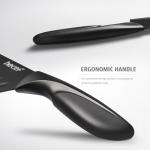 hecef Knife Set of 3 Sharp Kitchen Knives Designed with Non-Stick Coated Blade & Lightweight Ergonomic Handle for Effortless Performance