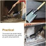 Heavy-Duty MINI Metal Coal Shovel – Durable Steel Scoop with Comfortable Wooden Handle for Fireplace, Stove, Ash, Garden Wastes and Outdoor Use 37cm x 10cm (Small)