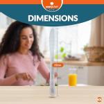 SOL 8pk Dinner Knives - 22cm Stainless Steel Table Knives, Dishwasher Safe Cutlery Set, Durable Knife Cutlery for Dining, Sleek Table Knife Design