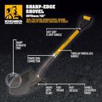 Roughneck ROU68046 Serrated Edge Shovel 1070mm/42"