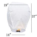 LABOTA 5 Pack Chinese Sky Lanterns, Sky Lantern to Release in Memory, 100% Biodegradable, Eco Friendly, Floating Lanterns for Outside Flying, Party Decoratin, Birthday, Eid, Funeral, Memorial Day