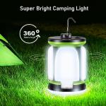 Blukar Camping Lantern Rechargeable, 2000 Lumen Ultra Bright Camping Lights Lamp - 7 Light Modes, 60 LED Hanging Tent Lamp, 10+ Hrs Battery Life for Outdoor, Power Cuts, Emergency, Fishing, Hiking etc