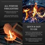 Log Barn Natural Firelighters Box of 200. Fire Lighters for Wood Burners, Pizza Ovens, Open Fires, BBQ Lighters, Fire Starters for Log Burners – Genuine Log Barn Wood Wool Firelighters