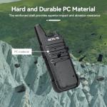 Retevis RT622 2 Way Radio, PMR446 Professional Walkie Talkie Mini Long Distance, Clear Sound, VOX Hands Free, Walkie Talkie Rechargeable, Hiking, Gifts (Black,1 Pair)