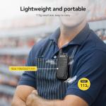 Retevis RT622 Walkie Talkies for Adults, Mini 2 Way Radio Rechargeable, 113g Portable Radio, VOX, PMR446, Professional Walkie Talkies 4 Pack for Restaurants, Hotels, Cafes (Black, 4 Pack)