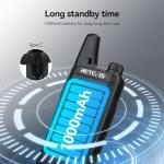 Retevis RT622 Walkie Talkies for Adults, Mini 2 Way Radio Rechargeable, 113g Portable Radio, VOX, PMR446, Professional Walkie Talkies 4 Pack for Restaurants, Hotels, Cafes (Black, 4 Pack)