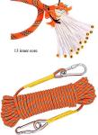X XBEN Multi-use 8mm 10m/20m/30m/50m/70m Outdoor Rope Home Emergency Escape Rope, Multifunctional Cord Safety Rope for Magnetic Fishing Hiking Caving Camping