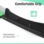 Mossy Oak Pruning Saw, Folding Hand Saw with Secure Lock, 3 Blades Made of Cr-V and 65Mn, for Wood, Bone, PVC, Tree Pruning, Camping, Hunting, Non-Ferrous Metal, Solid TPR Soft Grip and Portable Pouch