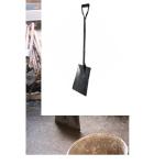Unibos Garden Shovel - Heavy Duty Stainless Steel with D-Handle for Moving Soil, Digging, Scooping & Planting - Large Builders Carbon Steel Spade with Ergonomic Grip