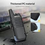 Retevis RT622 Walkie Talkies for Adults, Mini 2 Way Radio Rechargeable, 113g Portable Radio, VOX, PMR446, Professional Walkie Talkies 4 Pack for Restaurants, Hotels, Cafes (Black, 4 Pack)