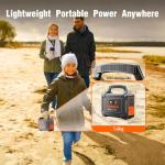 MARBERO Portable Power Station 26,400mAh Large Battery Pack 100W(150W Peak) Power Bank with Plug Socket 220V 98Wh Generator LED Light for Outdoor Adventure RV Trip Home Blackout Emergency