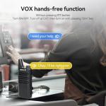 Retevis RT622 Walkie Talkies for Adults, Mini 2 Way Radio Rechargeable, 113g Portable Radio, VOX, PMR446, Professional Walkie Talkies 4 Pack for Restaurants, Hotels, Cafes (Black, 4 Pack)