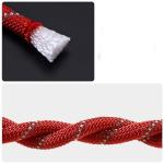 NorthPada 10 mm x 5 Meters Static Nylon Heavy Duty Outdoor Climbing Rope for Knotting Practice, Arborist Tree Work, Marine Anchor Boat, Rappelling Emergency, Swing, Red