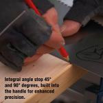 Draper Venom 8PPI Wood Hand Saw | First Fix Double Ground Blade 50CM | DIY Tools Woodworking Handsaw | 82194