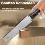 Japanese Hand Saw for Woodworking, Small Non-Slip Handle, Double Tooth Handsaw SK5 Blade, Fine Cutting Tool for Wood, Ideal for DIY and Woodworkers SURFOU