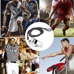 iJiZuo Stainless Steel Whistle, Metal Referee Whistle with 41cm Lanyard, Stainless Sports Whistles for Outdoor Activities, Referees, Coaches, Lifeguards, Soccer, Basketball-Silver