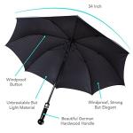 Security SELFDEFENSE Umbrella City-Safe Self defense stick umbrella and sturdy walking stick umbrella German quality wood handle