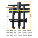 KATSU Two Jaw Gear Bearing Puller 3 Inch 75mm, Thin Claws Carbon Steel Mini Arm Puller Removal Hand Tool for Car Motorcycle Auto Reparing 450490