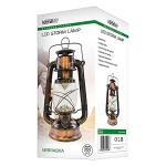 HomeLife Nebraska LED Storm Lamp with 15 Bright LED's / Carry Handle / Weatherproof Design / Variable Dimmer Settings / Energy Saving / Battery Operated - D1201CP - Copper
