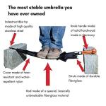 Security SELFDEFENSE Umbrella City-Safe Self defense stick umbrella and sturdy walking stick umbrella German quality wood handle