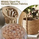 vsshe 10m Jute Rope, 8mm Thick Jute Twine String, Natural Braided Jute Garden Rope for Cat Scratching Post Ropes, Gardening, Camping, Decoration, Gift Wrapping and Craft Decoration (Brown)