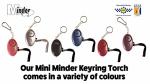 Minder® 140db Police Approved Mini Minder Loud Personal Staff Panic Rape Attack Safety Security Alarm Keyring w/Torch - Secured by Design Approved (Police Preferred Specification) (Black)