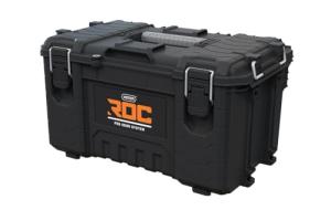 Keter ROC Pro Gear Heavy Duty Toolbox, 25 Year Warranty, Modular, Stackable, Lightweight, Durable, IP65 Water Resistant, Black