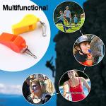 SANNIX 7 Pack Plastic Whistles Coaches Referee Whistles with Lanyards Colorful Whistles for Kids Sports Whistles for Football Basketball Training Gyms Emergency