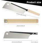Japanese Pull Saw 10inch SK5 High Carbon Steel Japanese Hand Saw 17 Teeth Japanese Saw Lightweight Beech Handle Carpenter Cut Saw for Ultra Fine Cross-Cut Rip-Cut