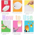 Chinese Sky Lanterns (8 Pack) 100% Biodegradable No Assembly Required - Beautiful Lantern for Weddings, Birthdays, Parties,Memorials and Much More