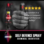 Self Defence Spray NOYZIE UK Legal Pepper Spray Alternative for Men & Women with UV Marking & Keychain - Criminal Identifier Spray for Personal Protection 15ml (Style 1)