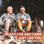 Midland - ER300 Emergency Power Bank, Multifunctional for Camping, Outdoor, Survival Equipment, Dynamo LED Torch, AM/FM Radio with Solar Panel SOS Function Ultrasonic Dog Call, Rechargeable Batteries