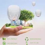 Chinese Sky Lanterns Environmental Friendly 100% Biodegradable Material No Assembly Required, for Wishing Wedding Birthday Party (5 Pack)