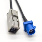 Elecbee Antenna Adapter Cable Fakra C Male to HRS GT5-1S Female Antenna Cable - RG174 RF Coaxial Cable Adapter Grey for Car Stereo, Wireless Communication, Wireless LAN, Navigation and Audio Systems