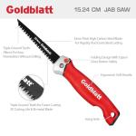 Goldblatt Folding Jab Saw, 8-TPI Bi-Metal Blade, Ideal for Cutting Drywall Wallboard Plywood