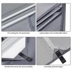 Hammock Rain Fly Tent Tarp,GINTOGE Multifunctional Waterproof Camping Shelter, 300cm x 300cm lightweight Windproof Snowproof Outdoor Sunshade Fly for Hammock-Tent Stakes and Ropes (Gray) No Poles