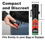 Self-Defence Spray. UK Legal Pepper Spray alternative. FARB-GEL-SPRAY with Criminal ID Dye. UK Police Used Brand TiW TW1000. Pocket Clip. Keyring Hole. Safety Trigger. (2x 20mL UNITS). Made in Germany