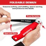 Goldblatt Folding Jab Saw, 8-TPI Bi-Metal Blade, Ideal for Cutting Drywall Wallboard Plywood