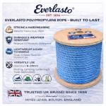 100M TRADE REELS EVERLASTO BLUE POLYPROPYLENE POLY ROPE 6MM 8MM 10MM 12MM 14MM 16MM 24MM (6MM)