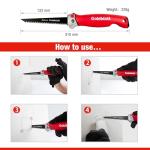 Goldblatt Folding Jab Saw, 8-TPI Bi-Metal Blade, Ideal for Cutting Drywall Wallboard Plywood
