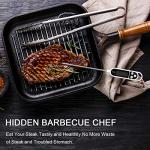 Jsdoin Meat Thermometer, Digital Meat Food Thermometer, Instant Read Cooking Thermometer with Probe Tip Cover, LCD Screen, Perfect for Kitchen Cooking, BBQ, Water, Meat, Milk(Battery Included)