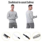 Pounjsd stab resistant clothing stab proof vests anti stab vest anti knife stab vest, bulletproof clothing,security vests, Level 5 Protective Equipment for Safety Work, self defense, police (M-Black)