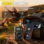 Portable DAB & FM Radio with Bluetooth 5.3, Solar Radio, 4000mAh Rechargeable Battery Hand Crank Radio with SOS, Flashlight, Earphone Jack, SD Card, USB, Emergency Wind up Radio