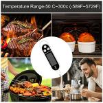 Jsdoin Meat Thermometer, Digital Meat Food Thermometer, Instant Read Cooking Thermometer with Probe Tip Cover, LCD Screen, Perfect for Kitchen Cooking, BBQ, Water, Meat, Milk(Battery Included)