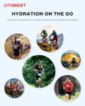 UTOBEST Hydration Bladder, Water Bladder 1L 1.5L 2L 3L, BPA Free, Leak Proof Water Reservoir for Running Cycling Hiking Camping